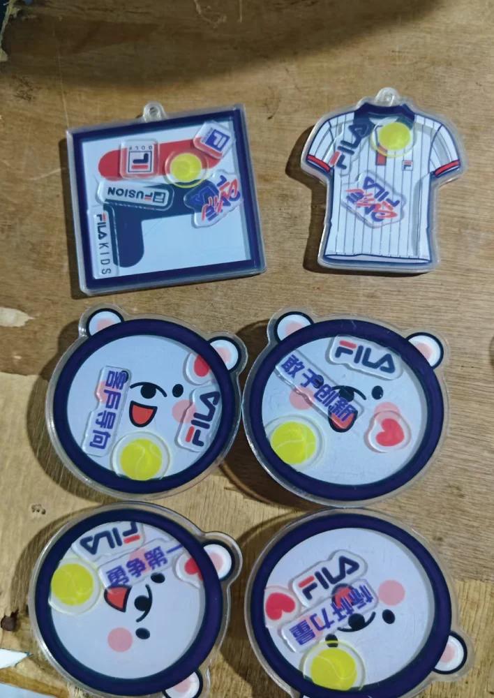 Custom printed acrylic keychain