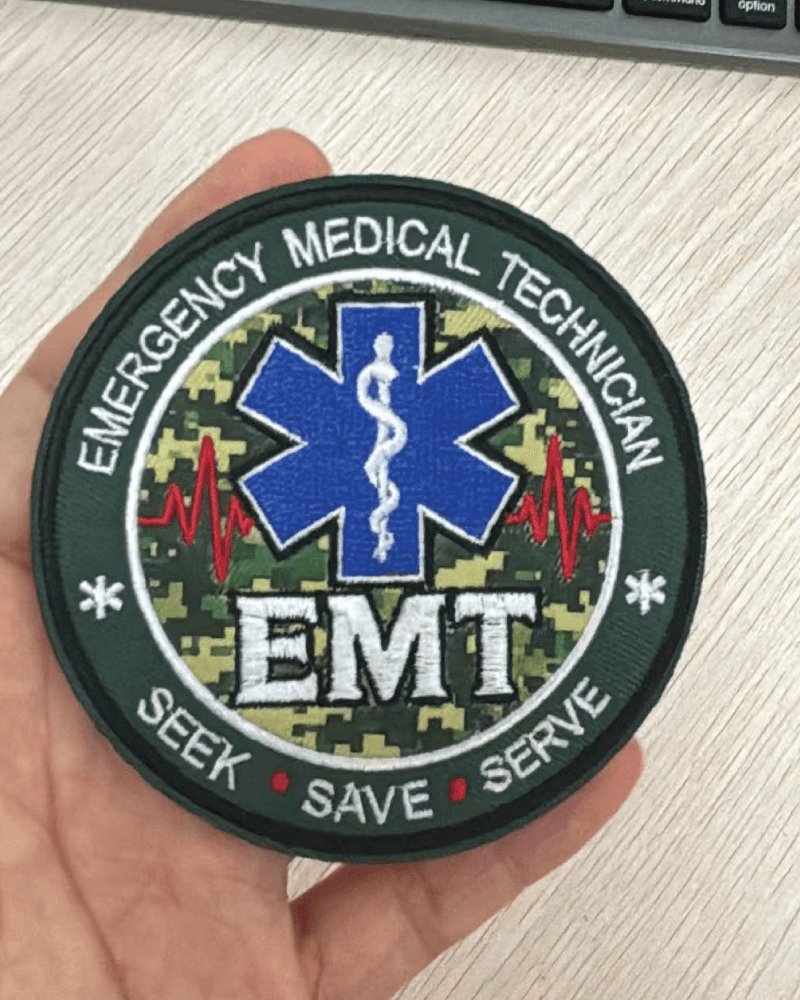 Custom emergency medical technician patch