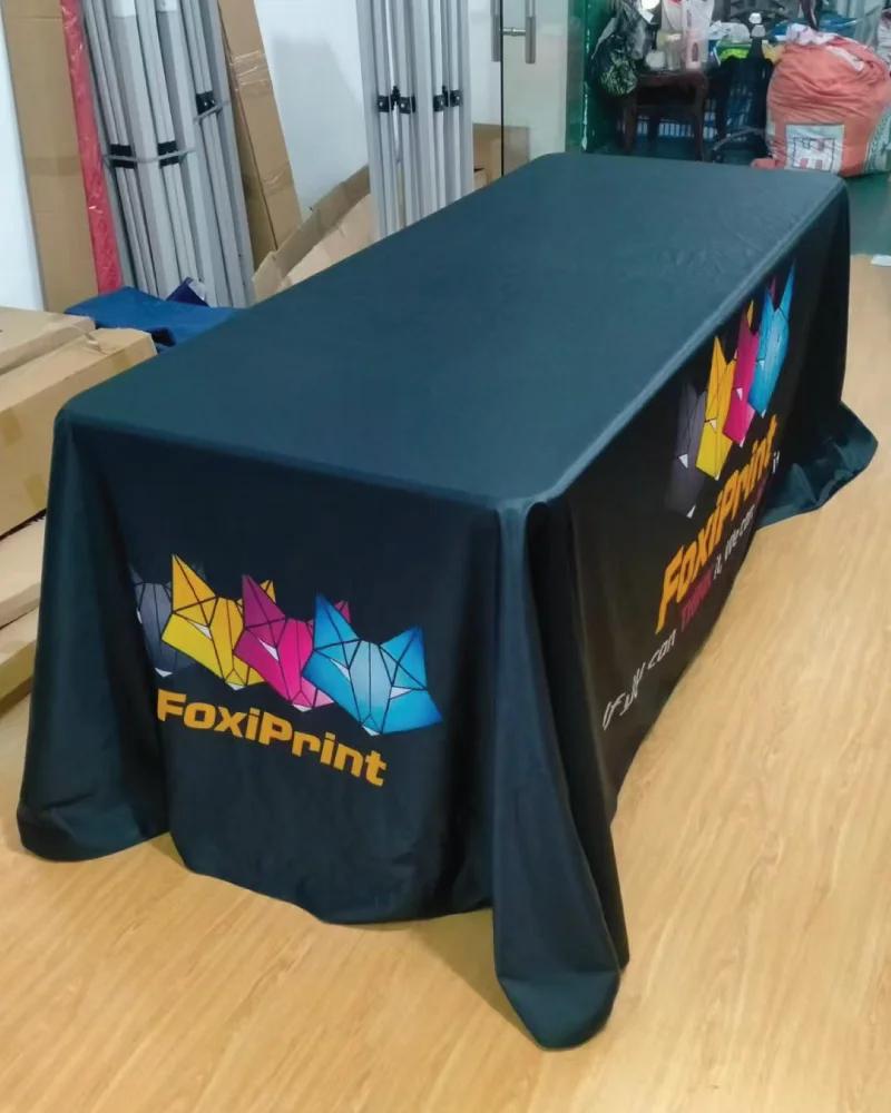 Custom branded event table cloth
