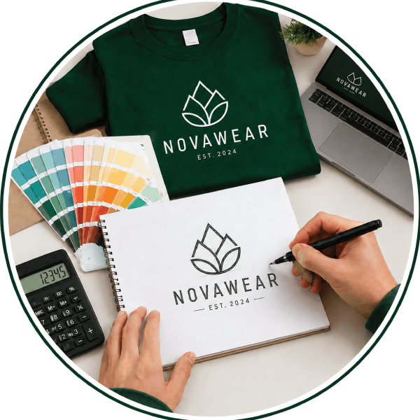 Designer preparing a custom product idea