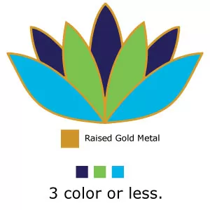 3 colors or less